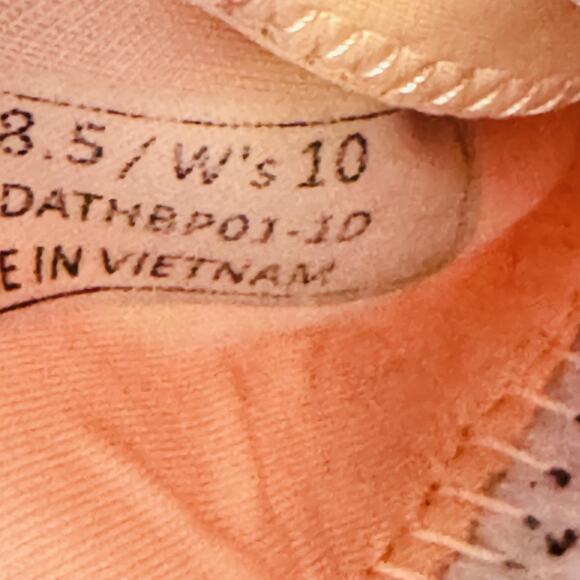 Kizik Shoes Women 10 Peach Athens Hands Free Slip On Sneaker Rabbit Foam Comfort - Picture 11 of 12